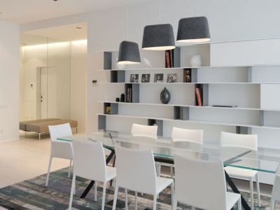 佳兆业悦府135平米三居室现代简约装修案例