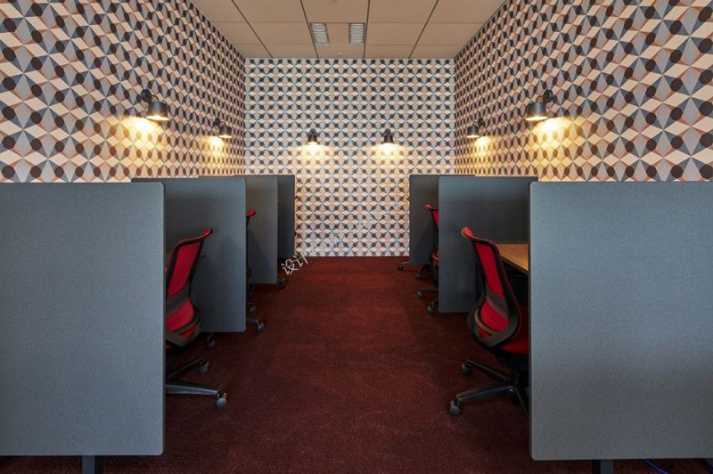 200㎡办公室办公区装修设计效果图