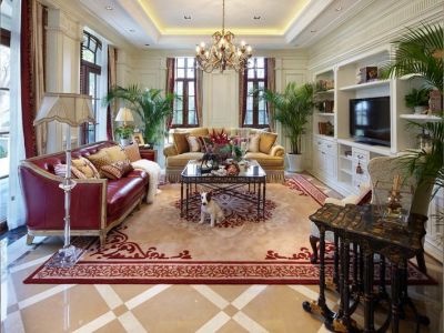 棠湖泊林城欧式风格241平米别墅装修案例