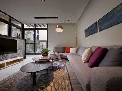 泰达青城岚田时尚简约162平米别墅装修案例