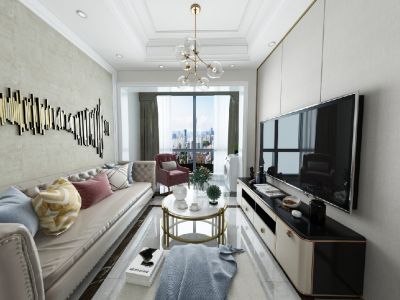 富丽碧蔓汀80平米二居现代装修案例