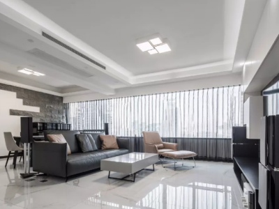 中大君悦金沙4期130平米现代简约三居装修案例