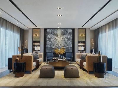 融创万达文旅城现代风格154平米别墅装修案例