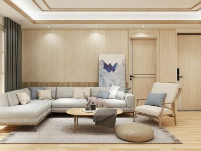 金科一城126平米日式三居装修案例