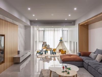 兴元丽都186平四居室日式风格装修案例