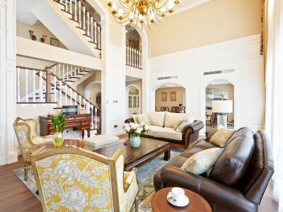 万和公馆美式风格290平米别墅装修案例