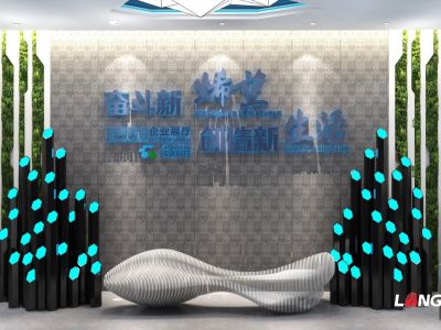 烯碳科技展厅500平米现代简约装修案例