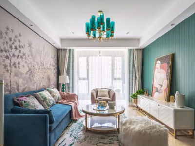 久润花园东区混搭风格100平米三居室装修案例