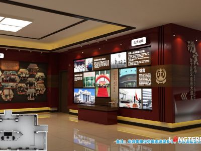 人民法院展厅300平米现代简约装修案例