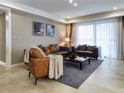 方丹苑现代风格117平米三居室装修案例