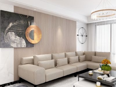 天鹅湖花园130㎡三居室现代简约装修案例