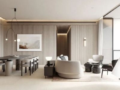 中海龙湾半岛宸园95平米现代简约二居装修案例