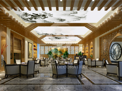 酒店新中式风格8500平米装修案例