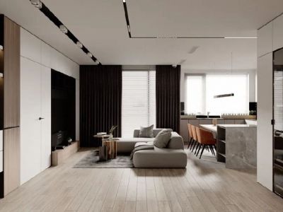 大成郡简约二居95平米装修案例