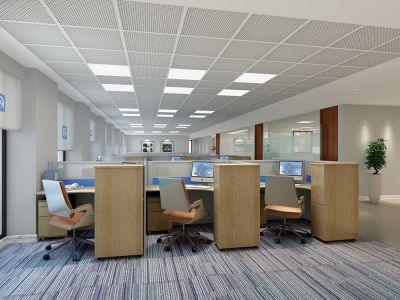 成都办公空间现代风格489平米装修案例