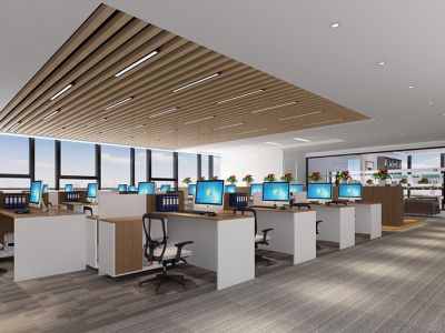 办公室现代风格460平米装修案例