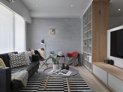 新界三期100㎡二居室现代简约装修案例