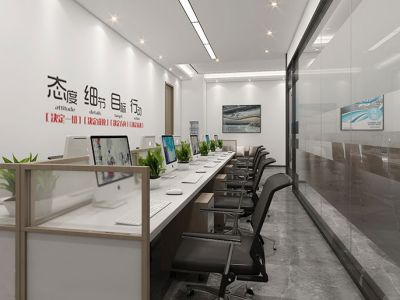 办公室现代风格186平米装修案例