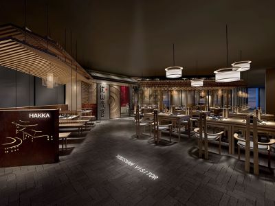 优山来客380平米特色餐厅装修案例