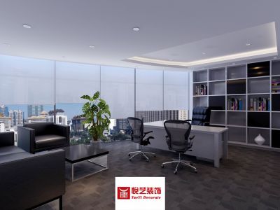 500平米智能科技办公室现代简约风格装修案例