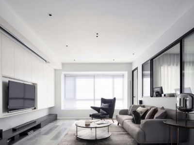 云顶御峰125平三居室现代简约风格装修案例