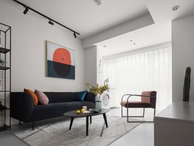 锦艺·昆明之光简约风格89平米三居室装修案例