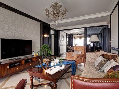 俊发观云海110平米美式风格三居室装修案例
