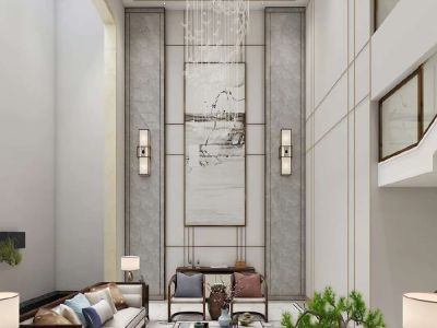 美的顺城府425平米中式风格别墅装修案例