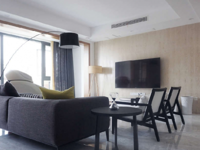 天府逸家125平三居室现代简约风格装修案例