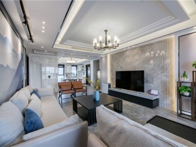 自建别墅大宅新中式风格200平米装修案例