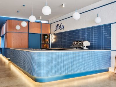 60平米现代简约风格冰淇淋店铺装修案例