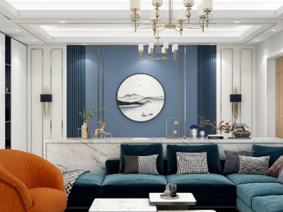 大华公园天下四居132平现代风格装修案例