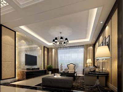 红星天悦140平米现代三居室装修案例