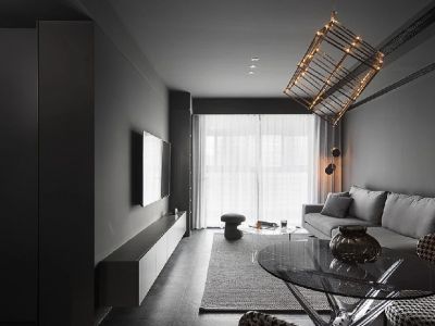 万科·金域水岸混搭风格98平米三居室装修案例