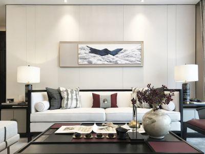 新力帝泊湾新中式风格装修案例