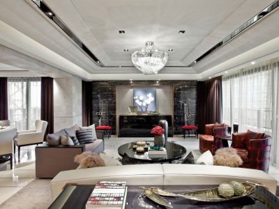 新河浦别墅235平米北欧别墅装修案例