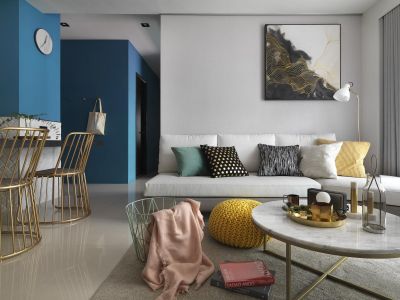 山海湾8号现代风格114平米装修案例