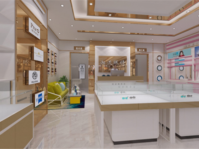 眼镜店106平现代风格装修案例