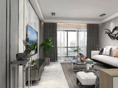 远洋青云府130平米现代三居室装修案例