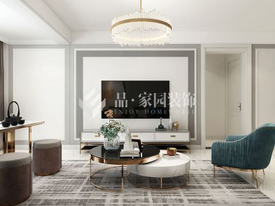 红星国际现代风格100平米装修案例