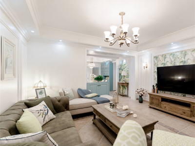 育蕾小区120㎡三居室简美风格装修案例