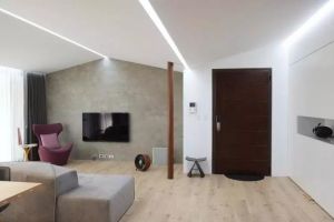 [昆明海平装饰]90平简约风装修，设计师颠覆传统，使空间达到宽敞的状态