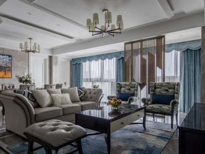 佳湖熹祥苑四居135平欧式风格装修案例