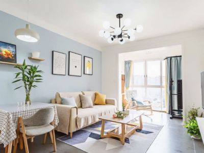 光谷云著80平二居室北欧极简风格装修案例