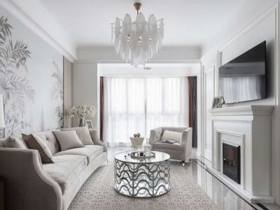 保利堂悦府90平二居室北欧极简风格装修案例