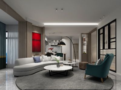 远洋青云府150平米简约风格装修案例