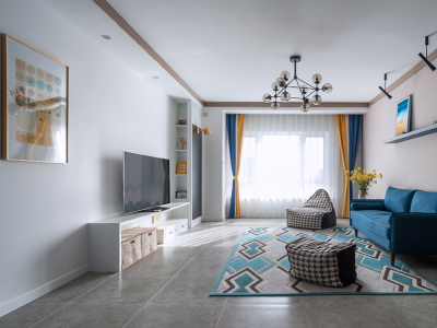 富力金港城北欧风格126平米三居室装修案例