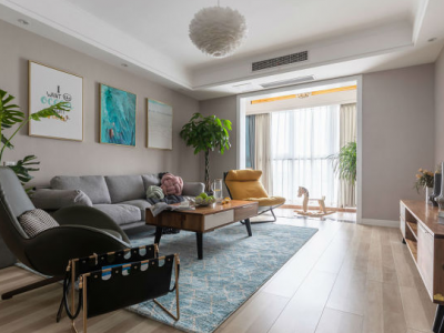 滨海花园北欧风格116平米三居室装修案例