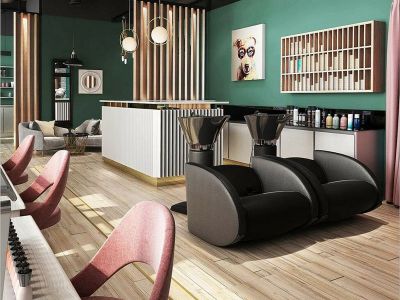 美发店北欧风格260平米装修案例