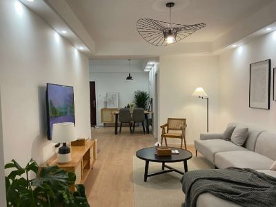 扇骨里小区88㎡三居室北欧风格装修案例